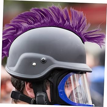 Amazon.co.jp: KOMBIUDA 粘着バンド付きヘルメットウィッグ